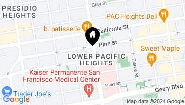 Map of 1849 Divisadero Street, San Francisco CA, 94115