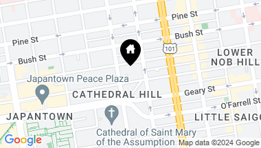 Map of 1483 Sutter Street 1101, San Francisco CA, 94109