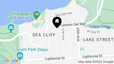 Map of 138 28th Avenue, San Francisco CA, 94121