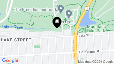 Map of 8 16th Avenue, San Francisco CA, 94121