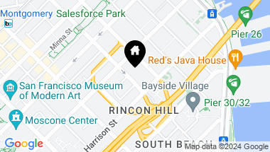 Map of 355 1st Street # S907, San Francisco CA, 94105