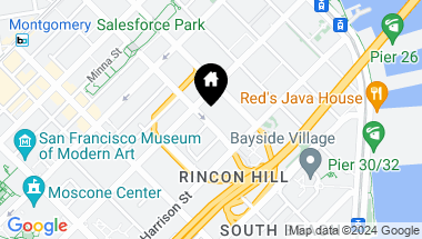Map of 333 1st Street # N1404, San Francisco CA, 94105