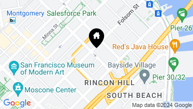 Map of 333 1st Street # N305, San Francisco CA, 94105