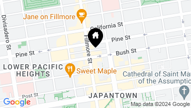 Map of 2168 Bush Street, San Francisco CA, 94115