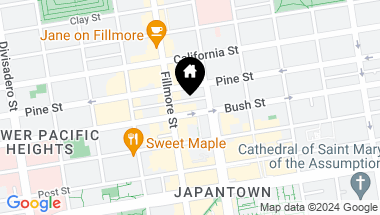 Map of 2150 Bush Street, San Francisco CA, 94115