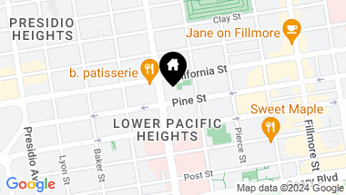 Map of 2670 Pine Street # 3, San Francisco CA, 94115