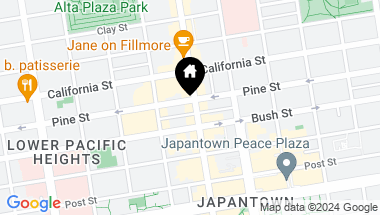 Map of 1923 Fillmore Street, San Francisco CA, 94115