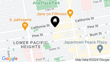 Map of 2426 Pine Street, San Francisco CA, 94115
