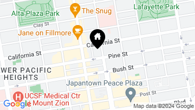 Map of 2208 Pine Street, San Francisco CA, 94115