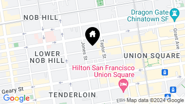 Map of 757 Sutter Street, San Francisco CA, 94109