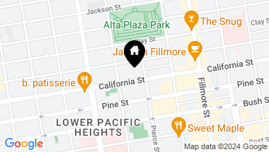 Map of 2612 California Street, San Francisco CA, 94115