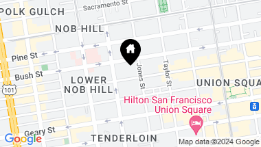 Map of 832 Sutter Street # 503, San Francisco CA, 94109