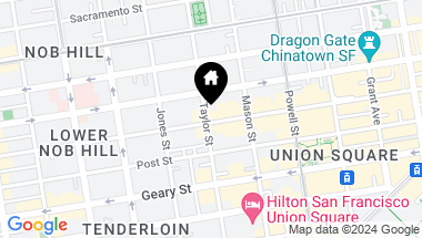 Map of 692 Sutter Street, San Francisco CA, 94102