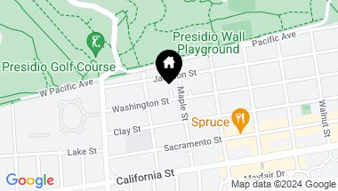 Map of 3810 Washington Street, San Francisco CA, 94118