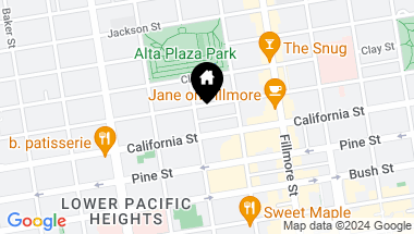 Map of 76 Perine Place, San Francisco CA, 94115