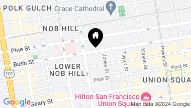 Map of 1045 Bush Street, San Francisco CA, 94109