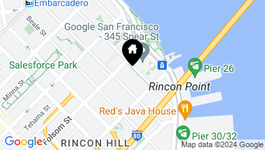 Map of 338 Spear Street # 40E, San Francisco CA, 94105