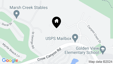 Map of 4205 Canyon Crest Rd. W., San Ramon CA, 94582