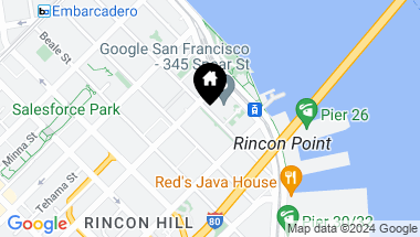 Map of 338 Spear Street # 9E, San Francisco CA, 94105