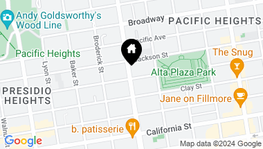 Map of 2302 Divisadero Street, San Francisco CA, 94115