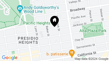 Map of 2923 Jackson Street # 2, San Francisco CA, 94115