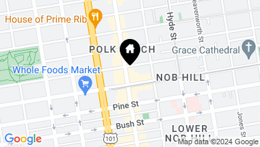 Map of 1538 Polk Street, San Francisco CA, 94109