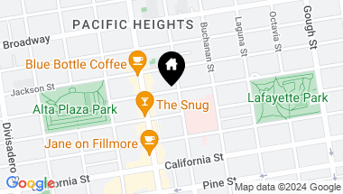 Map of 2405 Washington Street, San Francisco CA, 94115
