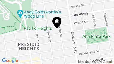 Map of 2918 Jackson Street, San Francisco CA, 94115