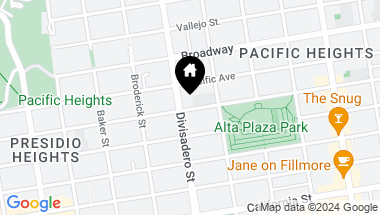 Map of 2782 Jackson Street, San Francisco CA, 94115