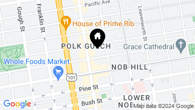 Map of 1630 Sacramento Street # 3, San Francisco CA, 94109
