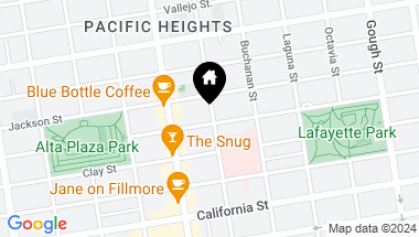 Map of 2301 Webster Street, San Francisco CA, 94115