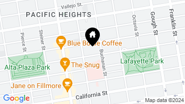 Map of 2342 Washington Street, San Francisco CA, 94115