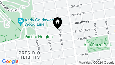 Map of 2908 Pacific Avenue, San Francisco CA, 94115