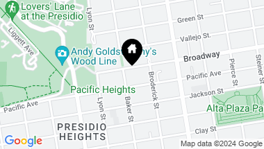 Map of 2950 Pacific Avenue, San Francisco CA, 94115