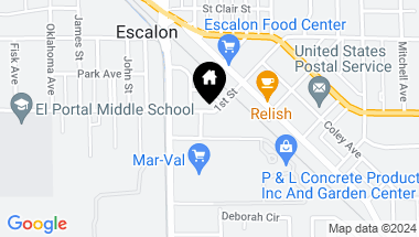 Map of 1425 1st Street, Escalon CA, 95320