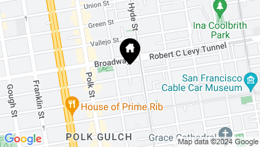 Map of 1448 Pacific Avenue, San Francisco CA, 94109
