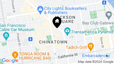 Map of 642 Washington Street, San Francisco CA, 94111