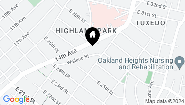 Map of 2633 Wallace ST, OAKLAND CA, 94606