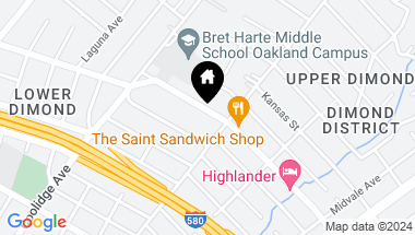 Map of 2969 Mac Arthur Boulevard, Oakland CA, 94602