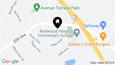 Map of 4266 Detroit Ave, Oakland CA, 94619