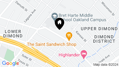 Map of 2936 MacArthur Blvd, Oakland CA, 94602