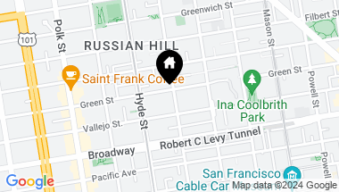 Map of 1101 Green Street # 203, San Francisco CA, 94109