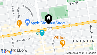 Map of 2018 Lombard Street, San Francisco CA, 94123