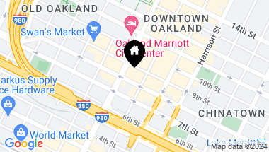 Map of 801 Franklin Street # 1429, Oakland CA, 94607