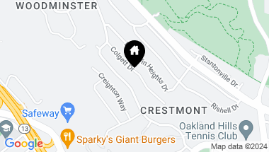 Map of 101 Colgett, Oakland CA, 94619
