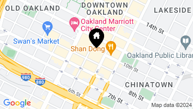 Map of 928 Franklin St 633, Oakland CA, 94607