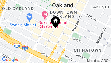 Map of 988 Franklin St # 331, Oakland CA, 94607
