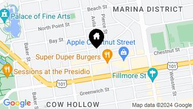 Map of 39 Avila Street, San Francisco CA, 94123