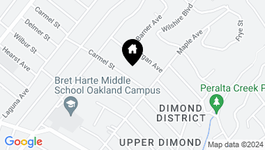 Map of 2924 Carmel Street, Oakland CA, 94602