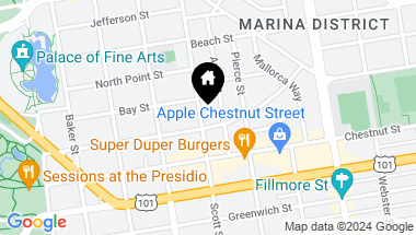Map of 3418 Scott Street, San Francisco CA, 94123
